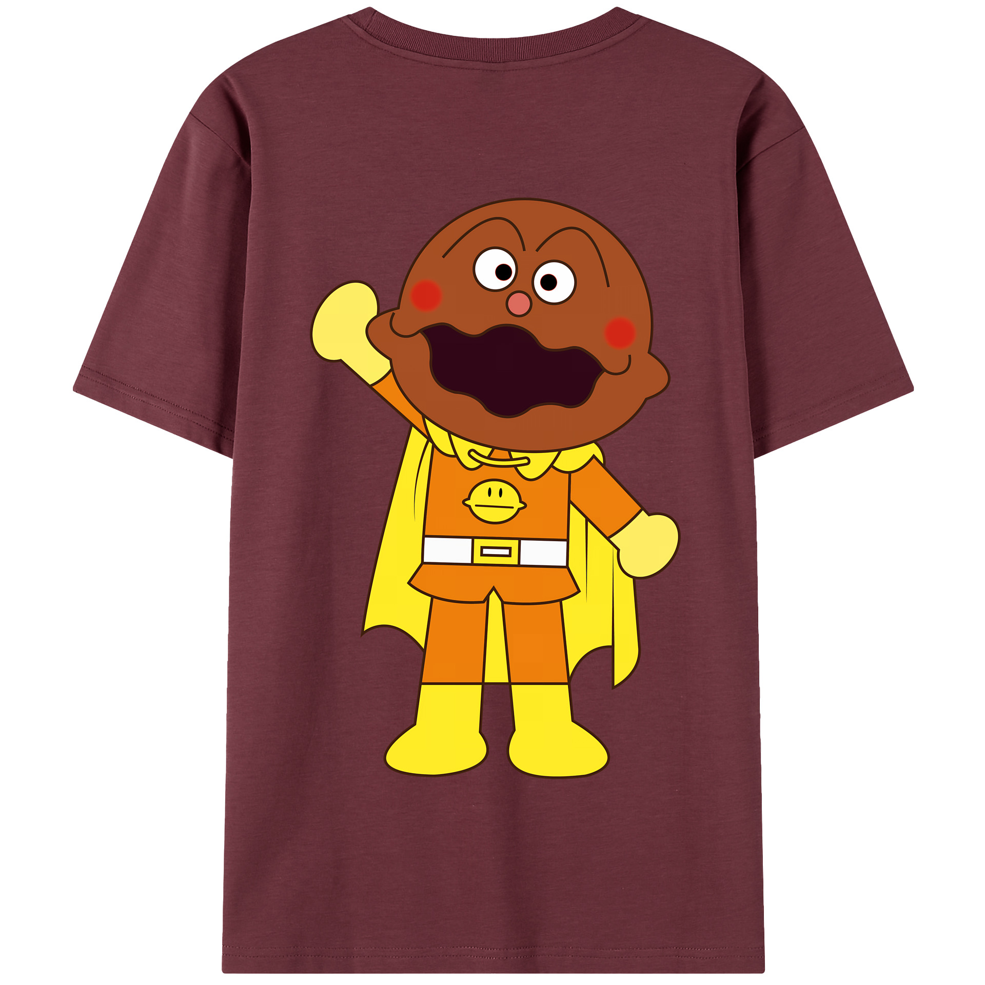 （画像用） アンパンマン Anpanman 綿100％半袖Tシャツ（背面プリント）